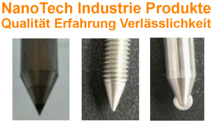 Prüfspitzen für Ritzhärteprüfung Prüfspitzen für Ritzhärteprüfung