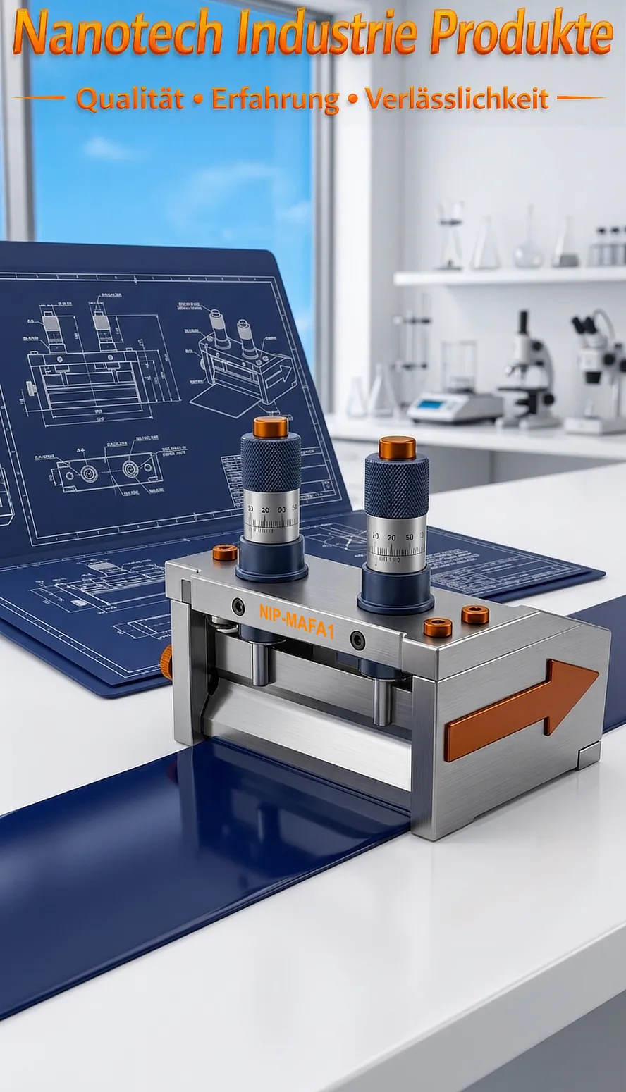 Mikrometer Filmaufziehrakel Mikrometer Filmaufziehrakel